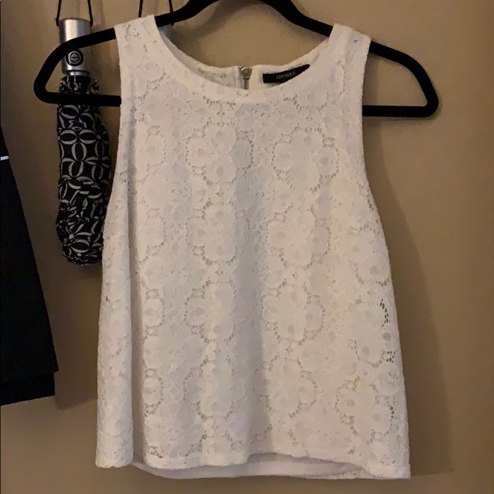 White lace top